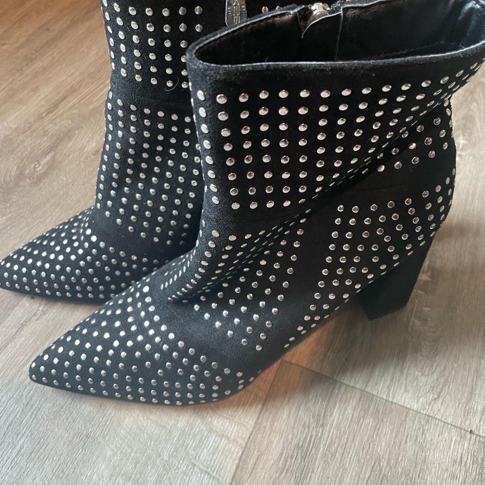 Black Studded Women's Boots
